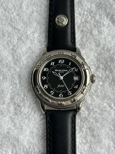 Rare Michel Jordi Jubile Western Stainless-Steel Quartz Geneve Swiss Box, Papers - Picture 1 of 11