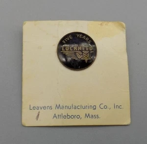 Spilla da bavero vintage Lockheed Aircraft Corporation dipendente 5 anni anniversario - Foto 1 di 5