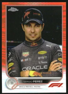 2022 Topps Chrome Formula 1 Orange Refractors #24 Sergio Perez /25 - Picture 1 of 2