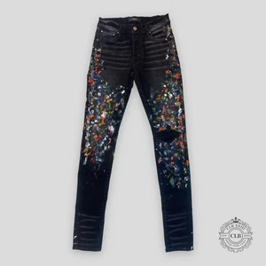 JEANS AMIRI PINTOR AJUSTADOS - NEGRO ENVEJECIDO - Imagen 1 de 6