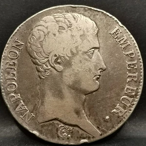 5 FRANCS 1806 BB STRASBOURG ARGENT 900‰ NAPOLEON TETE NUE 659966 Ex. / FRANCE / - Picture 1 of 2