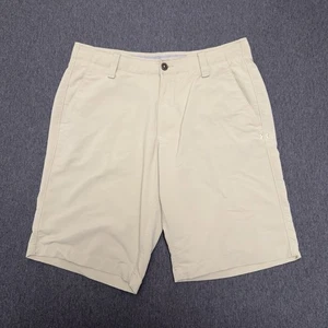 Pantalones Cortos Under Armour Hombres 34 Beige Suelto Equipo de Calor 10” Entrepierna Rendimiento de Golf - Imagen 1 de 11