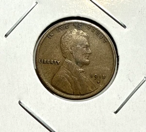 1915-D Wheat Penny Fine+/VF Better Date and Mint Mark. High Quality. 14.64 - Bild 1 von 4