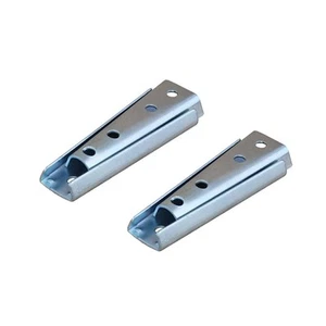 2 Pair 4.7 Inch Headboard Panel Wall Fixing Brackets Heavy Duty Interlocking - Picture 1 of 7