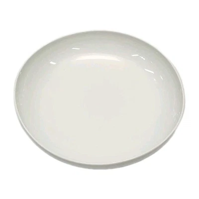 West Elm Bowl 8.5" Pasta Serving Dish Organic Shaped White Porcelain Wave Curve - Image 1 of 4