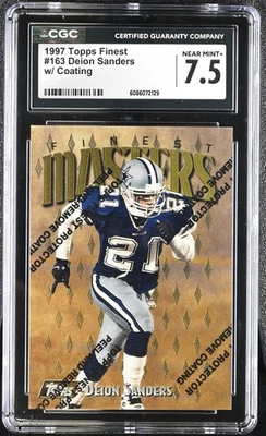 1997 Finest #163 Deion Sanders CGC 7.5 - Image 1 of 2