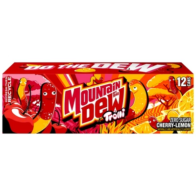 Mountain Dew Zero Sugar Cherry Lemon Trolli 🍒🍋, 12 fl oz, paquete de 12 ¡¡ENVÍO GRATUITO!!! Foto 1 de 4