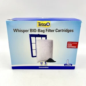TETRA WHISPER BIO-BAG EINWEG FILTERKARTUSCHEN UNMONTIERT GROSS 12ER PACK NEU - Bild 1 von 7