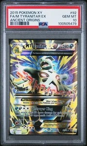 Pokemon M Tyranitar EX XY Antiche Origini Full Art #92 PSA 10 gemme ottime condizioni - Foto 1 di 3