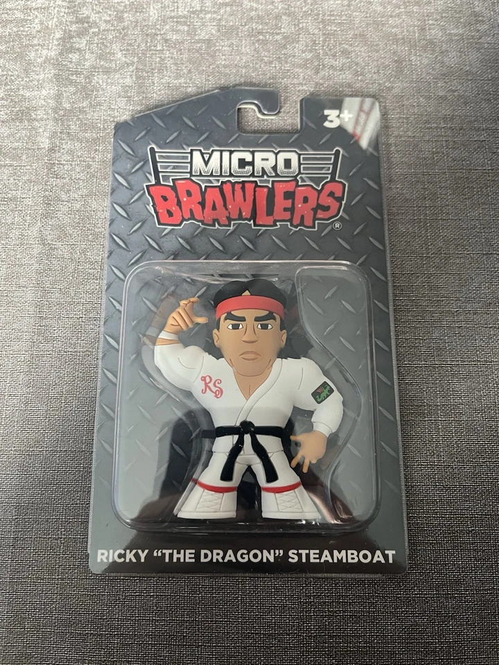 Boneco Ricky The Dragon Steamboat Micro Brawler caixa de luta profissional WWF WWE - Imagem 1 de 1