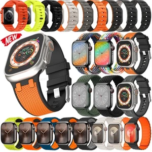 Für Apple Watch 11 10 9 8 7 6 5 4 SE Ultra 3 49mm Metall Nylon Silikon Armband - Bild 1 von 144
