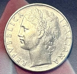 1956 Italy Italian 100 Lire Woman Tree Coin - Picture 1 of 2