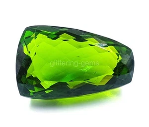 44,10 Ct Pietra Preziosa Sciolta Naturale Certificata Taglio Fantasia Pakistan Verde 5JSA - Foto 1 di 9