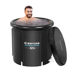 Eisbadewanne: Kalttauchwanne mit Deckel 106 Liter, Kaltwassertauch für - Bild 1 von 7