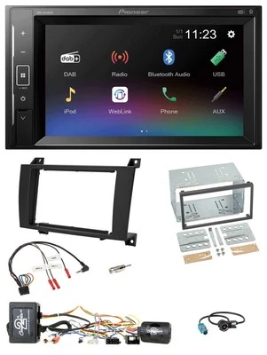 Pioneer DAB Lenkrad 2DIN Bluetooth USB Autoradio für Mercedes SLK R171 04-08 akt - Bild 1 von 4