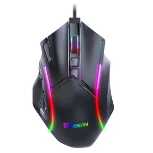 MKESPN X15 Full Speed 12800DPI 12 Buttons Macro Definition RGB Wired Mouse - Afbeelding 1 van 10