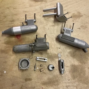 Verschiedene ￼ Fabrikate Schalldämpfer Auspuff RC Modellflugzeug Nitro Glow Motor - Bild 1 von 11