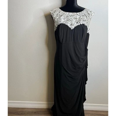 Vestido de noite formal feminino Alex Evenings novo com etiquetas 18W. - Imagem 1 de 4