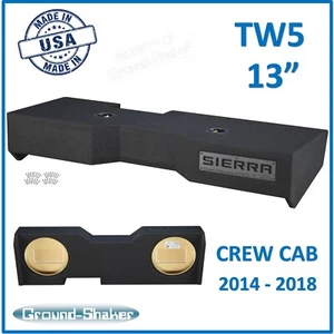 Gmc Sierra Crew Cab 2015 Sub Box For JL AUDIO TW5 13" Dual Sub Enclosure - Picture 1 of 16