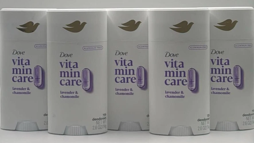 2X Dove VitaminCare Women’s Deodorant Lavender & Chamomile Aluminum 2.6oz