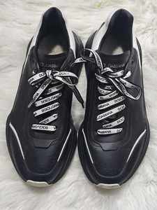 DOLCE & GABBANA Calfskin nappa Daymaster sneakers Low top CS1791AX589 Sz 9.5 - Picture 1 of 12