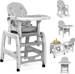 BABY JOY 3-in-1 Baby High Chair Convertible Feeding Rocking Chair Table Set - Picture 1 of 10