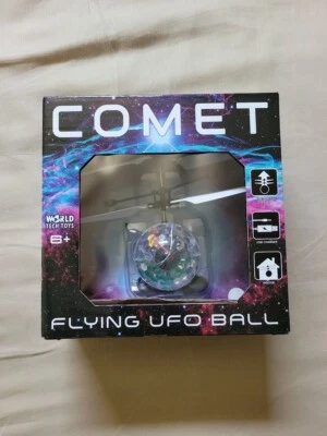 World Tech Toys Comet Flying UFO Ball. LED Light Effects Hovers by hand - Image 1 of 2