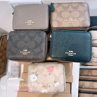 Caja de pastillas semanal Coach nueva con etiquetas en lona exclusiva CZ200/C3349/C4579 Foto 1 de 4