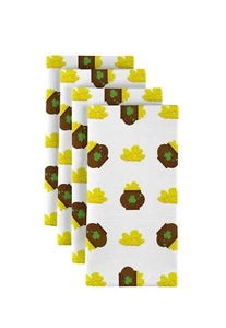 Pots of Gold & Coins White 18" x 18" Napkins 1 Dozen - Picture 1 of 1