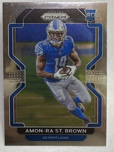 2021 Panini Prizm #358 Amon-Ra St. Brown Rookie RC Detroit Lions *FREE SHIPPING* - Picture 1 of 2