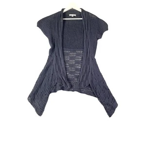 Cárdigan suéter tejido abierto CABI para mujer talla M cocodrilo lino algodón Ramie Coquette - Imagen 1 de 8