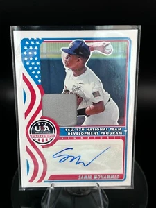2025 Panini Stars & Stripes Baseball USA NT Game Jersey Auto SAMIR MOHAMMED GEM - Picture 1 of 1