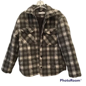 Zara Girl’s Plaid Padded Flannel Button Down Shirt Jacket Girl’s 11-12 - Picture 1 of 10