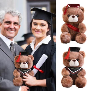 Graduation Cartoon Bear Soft Plush Toy Stuffed Doll University Celebration Gift - Picture 1 of 13