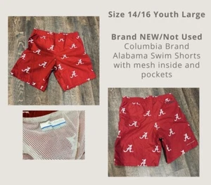 Youth Columbia Crimson Alabama Crimson Tide Swim Shorts - Picture 1 of 1