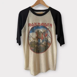 Camiseta Iron Maiden 1983 "Onslaught" Vintage Band Tour Heavy Metal Rock Años 80 - Imagen 1 de 4