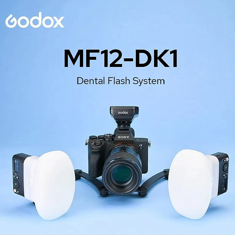 Godox MF12-DK1 Dental Flash System Dual-Flash Led Ring Lights Camera Speedlite  - Image 1 of 4
