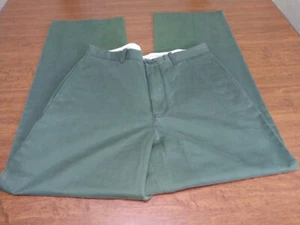 Pantalones chinos esenciales de pierna recta J Crew para hombre 33x31 1/2 verde caqui - Imagen 1 de 10