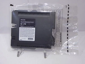 original Ricoh GC 21 Ricoh GC21 BLACK für Aficio GX7000 GX5550n GX3050sfn # S543 - Picture 1 of 1