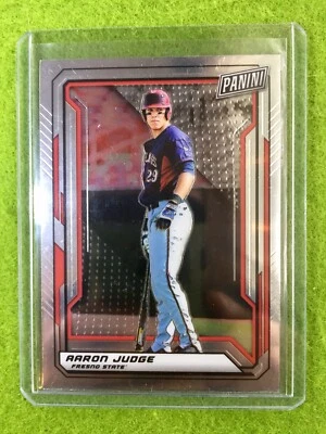 AARON JUDGE CARD JERSEY #29 FRESNO ST YANKEES 2019 National VIP SILVER CHROME - Image 1 of 4