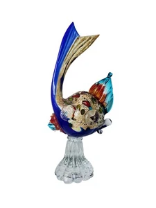 Seltene Murano Avem Kunst Glas Fisch Statue Figur Gussglas handgeblasen Koi - Bild 1 von 10