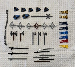 LEGO Vintage Castle Accessories Lot Of 37 pcs - Shields Weapons Flags Mixed Lot - Picture 1 of 4