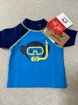Baby Boy’s Swim Shirt New Size 3-6 Months With SPF Sun Protection - Image 1 of 4