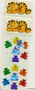 CRAFTS - STICKERS - SANDYLION - FOIL TEDDY BEARS - COLORS + GARFIELD - Imagen 1 de 1