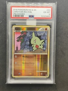 PSA 6 Pokémon TCG Larvitar Unleashed 50/95 Reverse Holo - Picture 1 of 1
