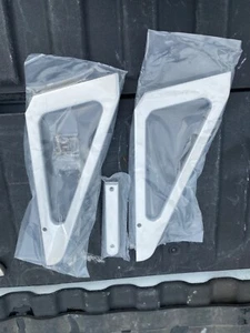 A Pair of New Polished Aluminum Boat Swim Step Brackets - Foto 1 di 3