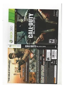 Call of Duty Black Ops Xbox 360 ARTWORK ONLY Authentic NO TRACKING - Picture 1 of 1