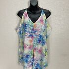 Buc-ee's Tie Dye Embroidered Logo Pockets Sleeveless Romper Size 2XL