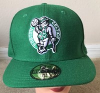 NEW ERA 9FORTY Adjustable Men's Basic Green Cap Hat NBA Boston Celtics 7 1/8