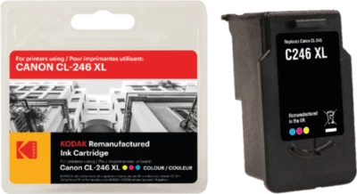 Repuesto Cartucho de Tinta Compatible KODAK para CL-246XL Color Foto 1 de 4